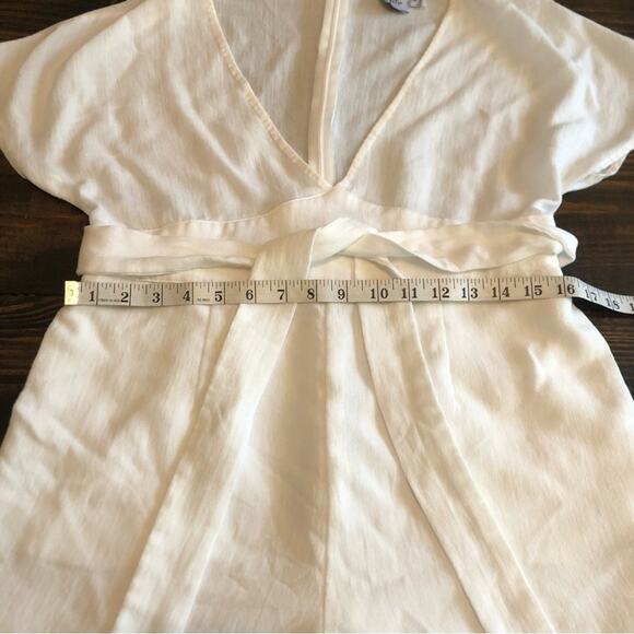 Princess Polly White Romper Women’s 12 Plunge Preppy Minimalist Fairy Party Boho - Picture 8 of 12